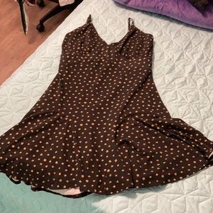 Black and yellow flower dress